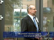 Vorstandsmitglied Michael Gottschalk hielt die erste Rede.